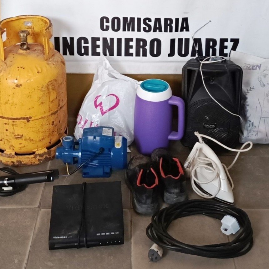 La Policía recuperó objetos sustraídos y detuvo al presunto autor