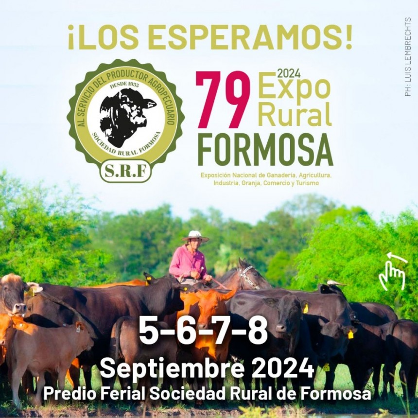 79º Expo Rural Formosa: Desde el jueves 5 al domingo 8 de septiembre se realiza el evento que reúne al campo formoseño y de la región