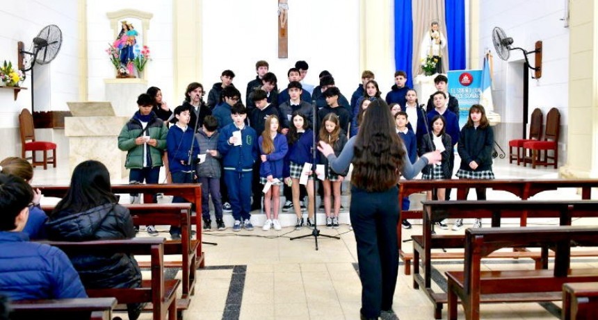 El Templo Don Bosco fue sede de los Encuentros Corales Nivel Secundario