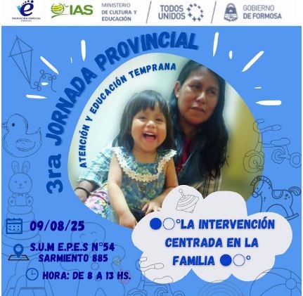 Educación Especial realizará la 3° Jornada Provincial de Atención y Educación Temprana