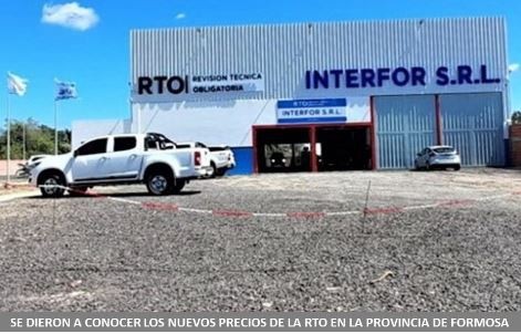 Se dieron a conocer los nuevos precios de la RTO en la provincia de Formosa