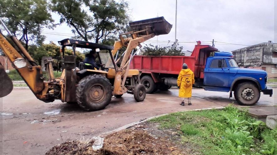La Municipalidad trabajó en distintos sectores ante las condiciones climáticas inestables