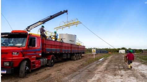 Arribaron nuevos equipos y “Fermosa Biosiderúrgica” avanza en su montaje