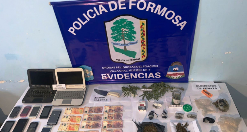 Anularon otro centro de distribución de drogas en Villa General Güemes
