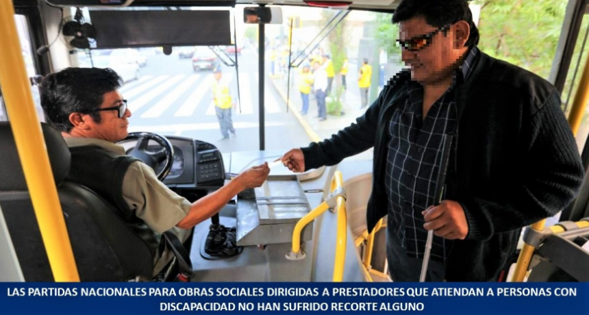 Afirmaron que no existen recortes presupuestarios ni tampoco ajustes en relación a las prestaciones para personas con discapacidad