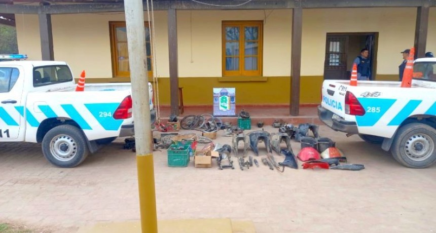 Robaban motos en Pozo del Tigre, las desarmaban y las vendían por partes en otras localidades del interior