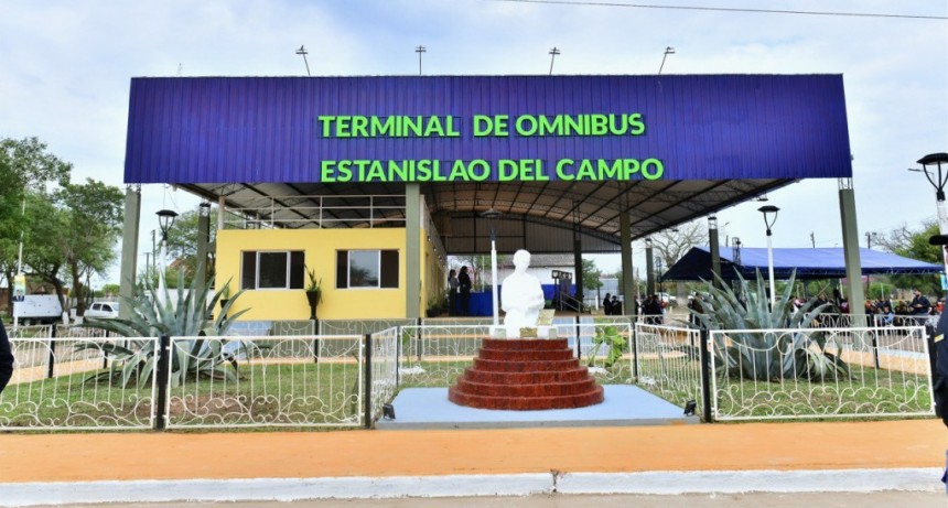 El Gobernador inauguró la Estación Terminal de Ómnibus de Estanislao del Campo