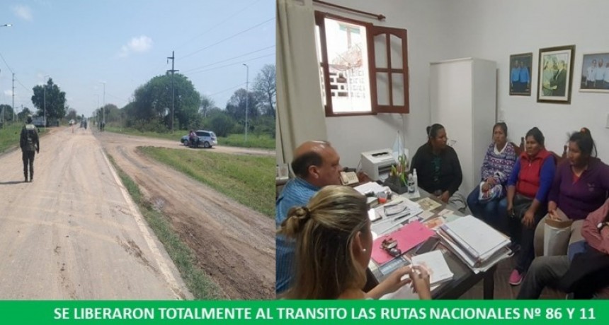 Se liberó el tránsito en la Ruta Nacional 86