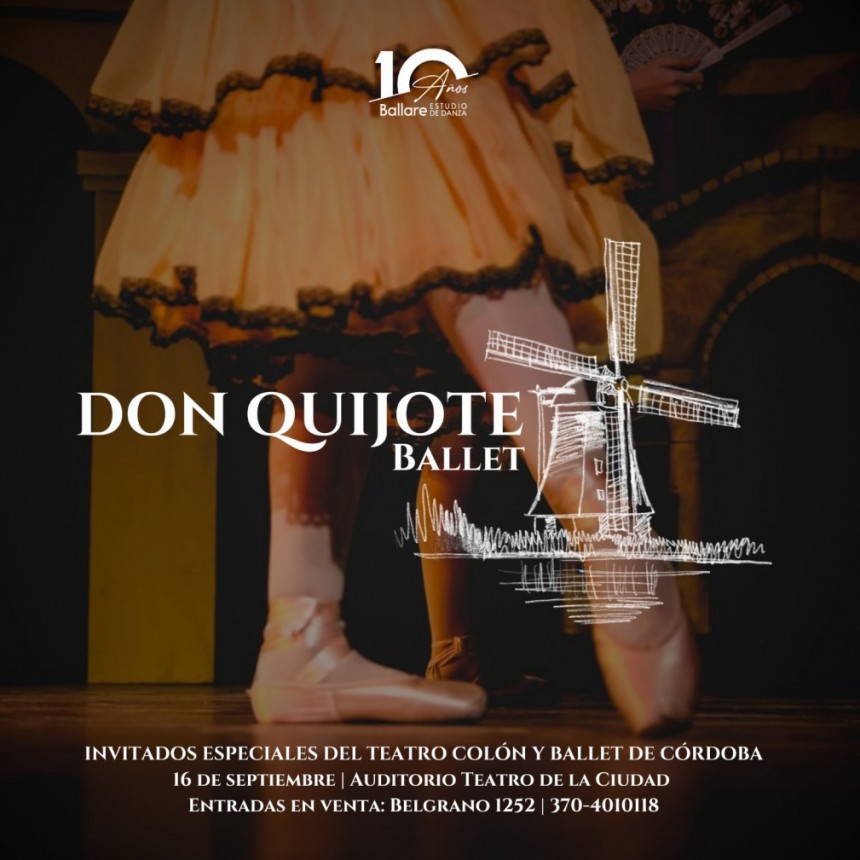 Con primeras figuras de la danza, se presenta la obra de Ballet “Don Quijote” en el Teatro de la Ciudad