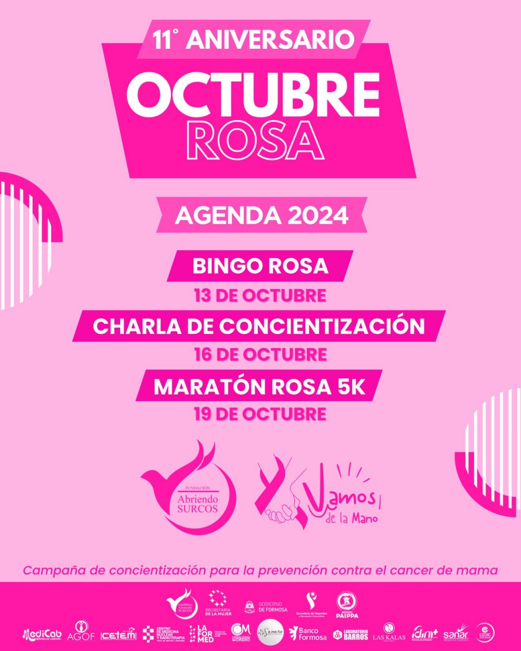 La Fundación Abriendo Surcos dio a conocer sus actividades por el Mes Rosa