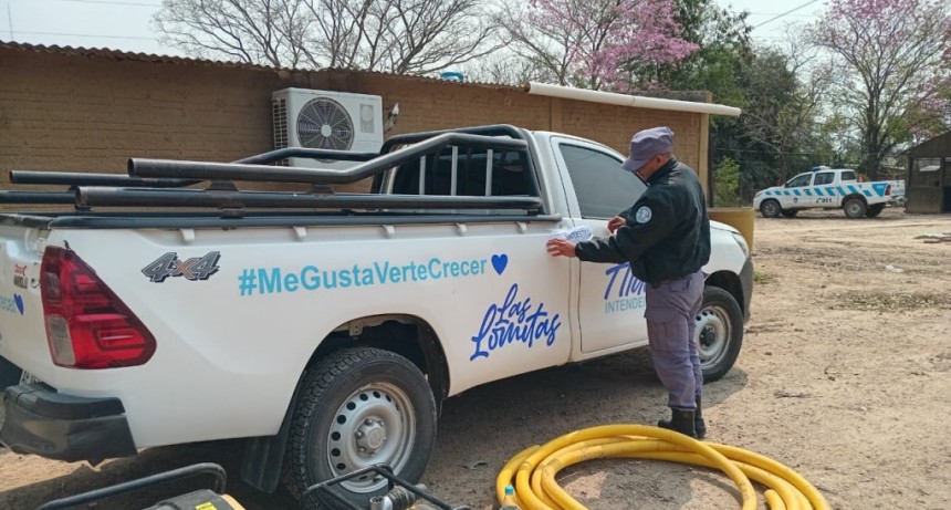 La Policía detuvo a dos hombres que intentaban extraer agua de una reserva para uso privado