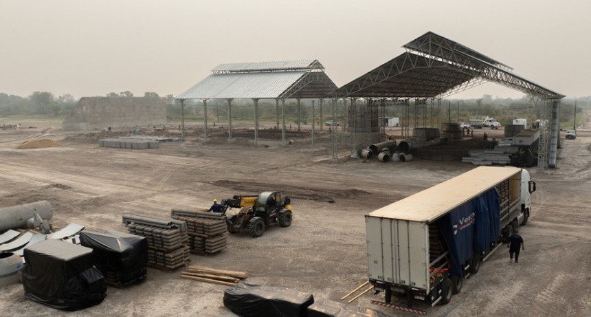 Gran avance en la obra civil de la planta industrial Fermosa Biosiderúrgica