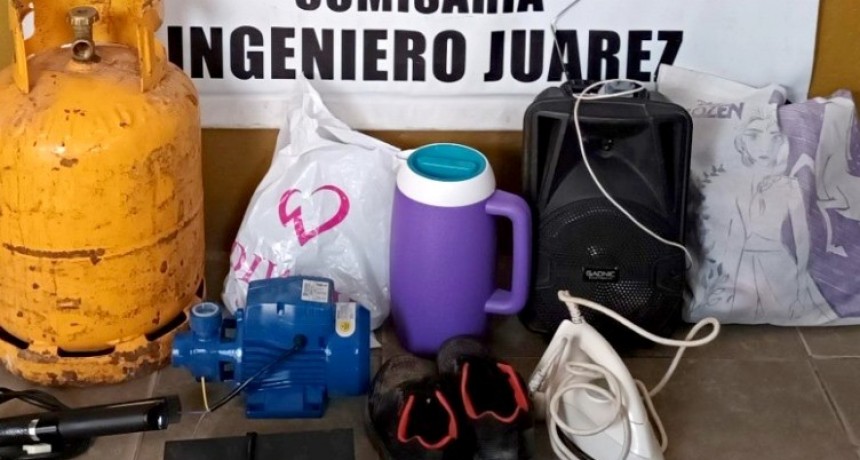 Robó varios objetos de una vivienda y terminó detenido