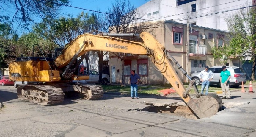 La comuna suma obras de bacheo en diferentes arterias del ejido urbano