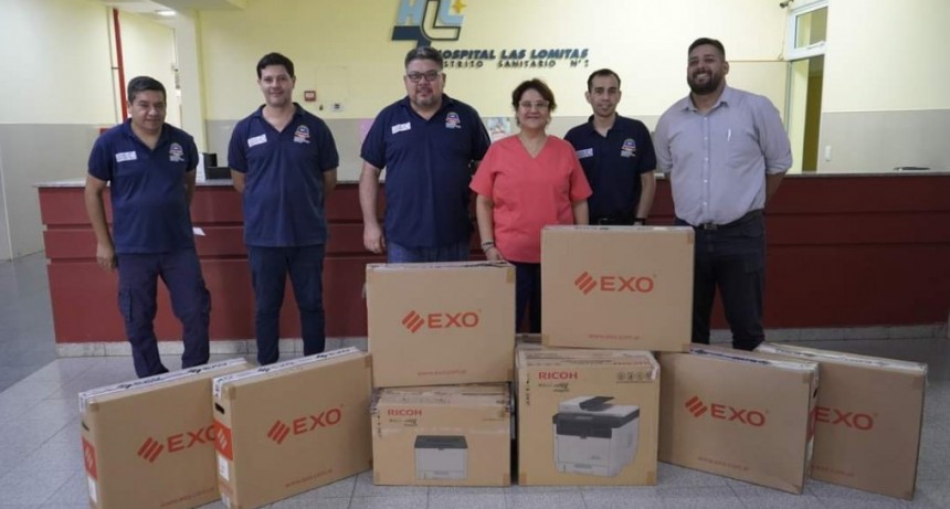 Efectores sanitarios del centro oeste de la provincia recibieron nuevos equipos informáticos