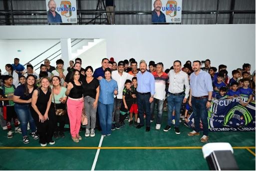 Cattáneo resaltó que el nuevo polideportivo cubierto del barrio Simón Bolívar será un espacio de encuentro e inclusión