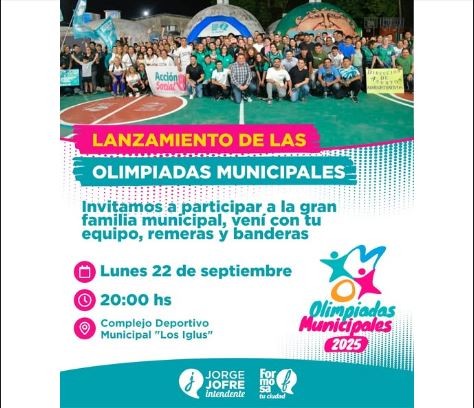 ¡Se vienen las Olimpiadas Municipales 2025!