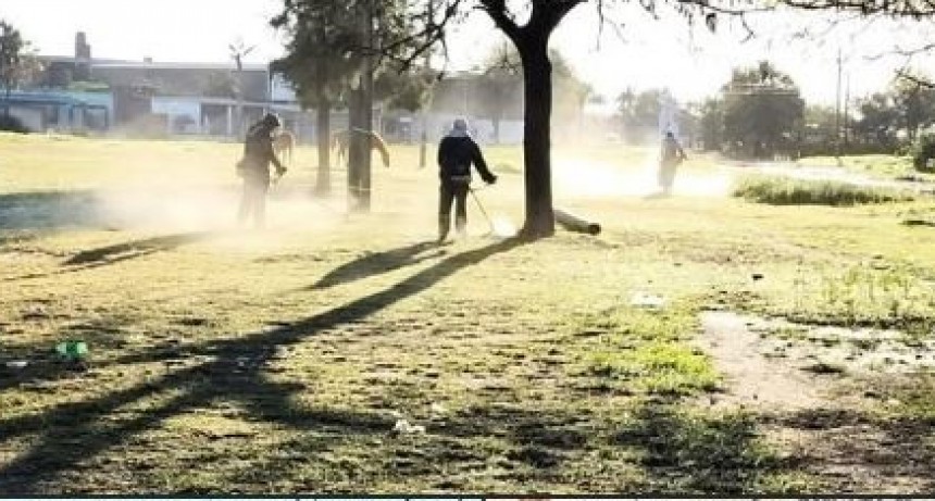 MÚLTIPLE ACCIONAR DEL MUNICIPIO PARA EL MANTENIMIENTO DE ESPACIOS VERDES EN LA CIUDAD 