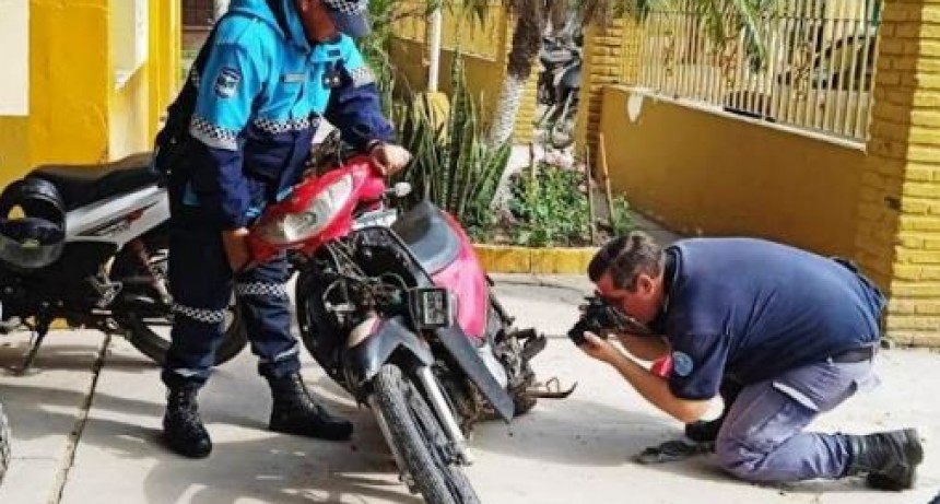 Sacaron de circulación una motocicleta con pedido de secuestro