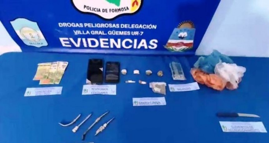 Desarticularon dos centros de venta de drogas y detuvieron a tres personas