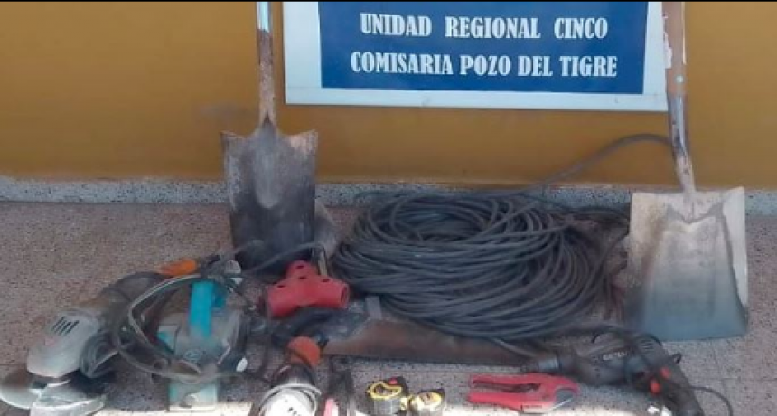 Rápida intervención policial permitió recuperar bienes y detener al presunto autor del ilícito