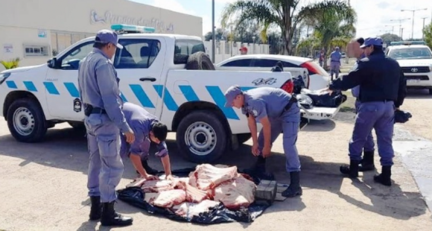 Detectaron 300 kilos de carne vacuna transportados sin respetar la cadena de frío