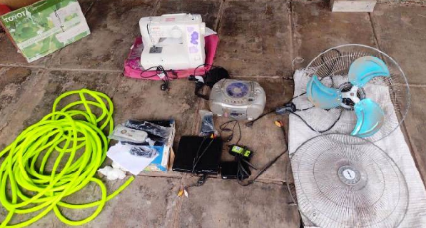 Mojón De Fierro: Recuperaron varios bienes sustraídos y detuvieron a un sujeto