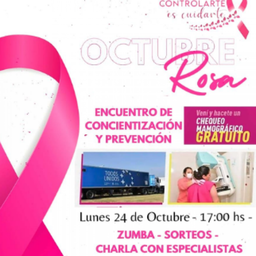 Octubre Rosa en barrio Municipal
