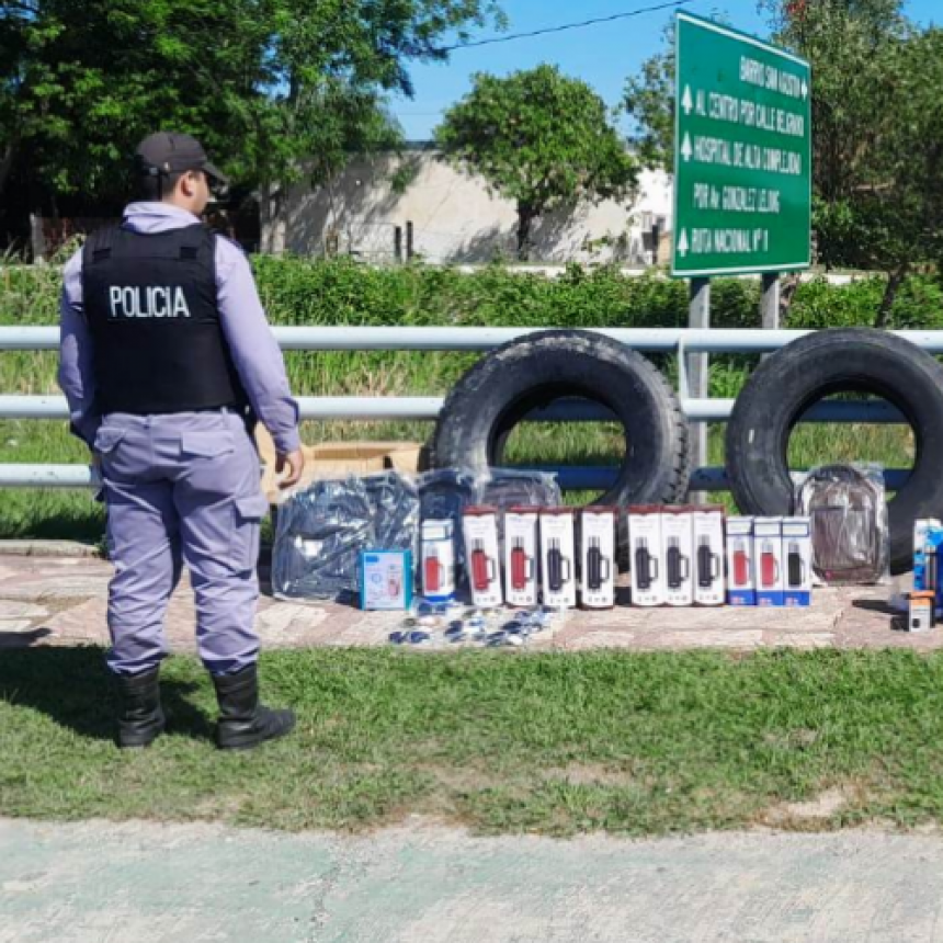 La Policía secuestró mercaderías varias sin aval aduanero