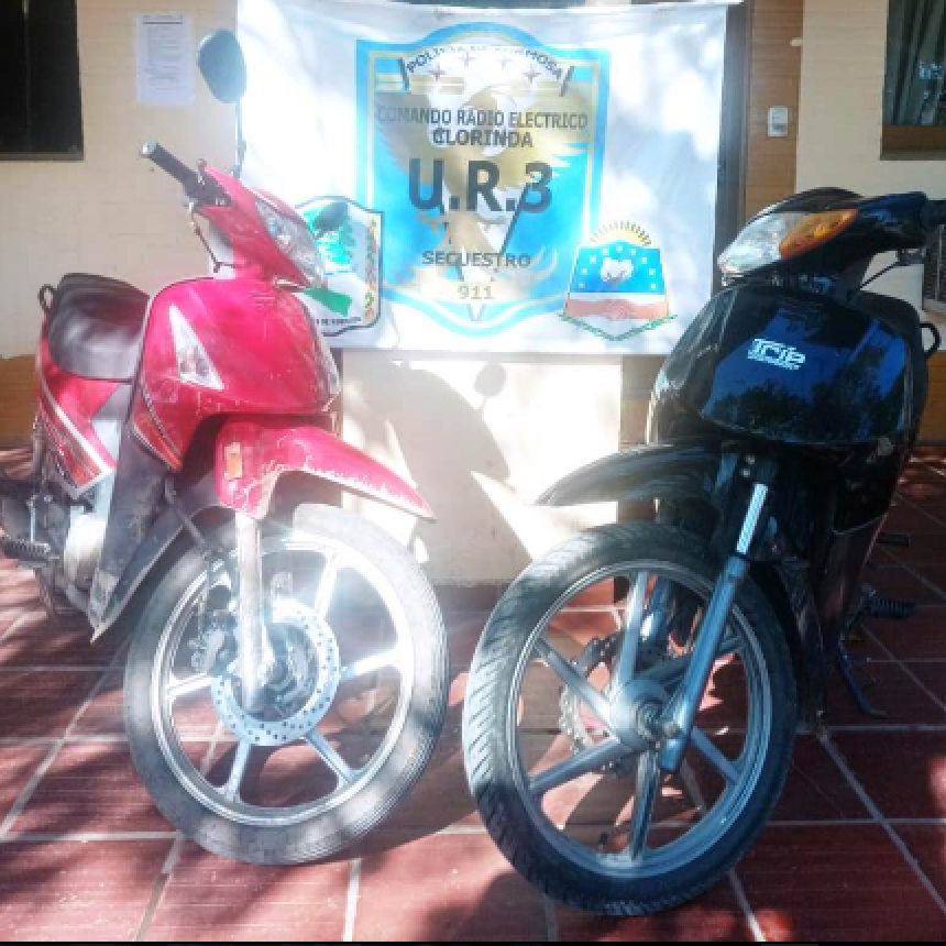La Policía detuvo a un sujeto y recuperó tres motocicletas