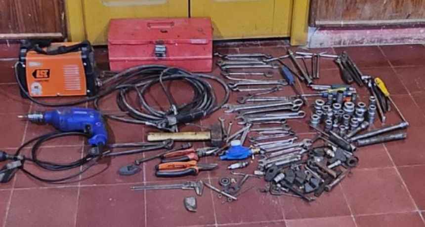 La Policía recuperó herramientas sustraídas de El Colorado