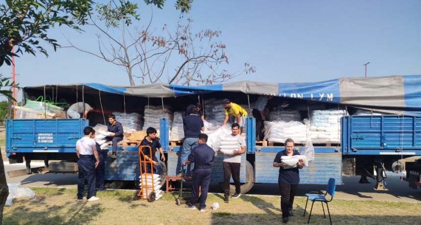 Nutrifor descargó alimentos en la delegación zonal Clorinda