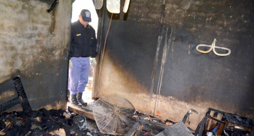 Un hombre de 57 años perdió la vida tras el incendio de su vivienda