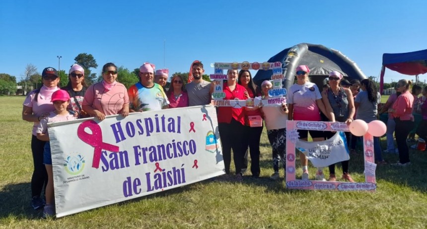 Con una caminata el hospital de Misión Laishí dio inicio al Mes Rosa