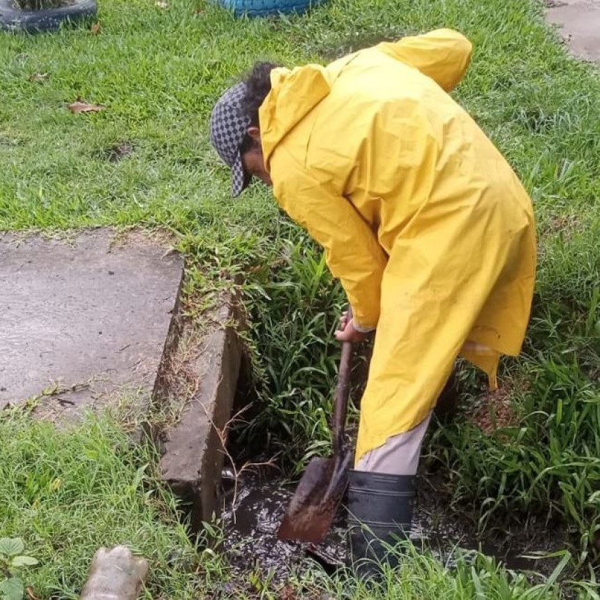 Activa intervención comunal ante copiosas precipitaciones en la ciudad