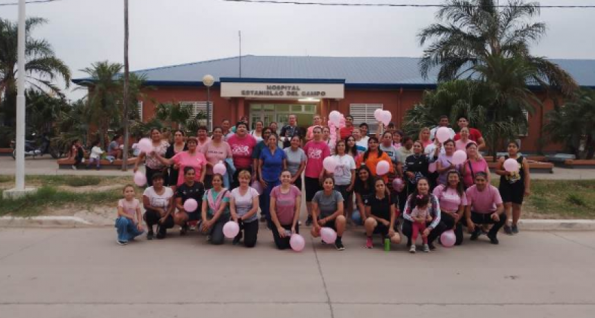 Hospital Estanislao del Campo dio cierre al mes rosa con una charla y una caminata simbólica