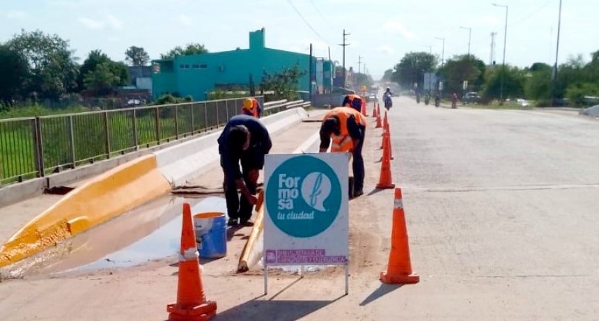La comuna realizó acciones de señalización sobre la avenida Néstor Kirchner