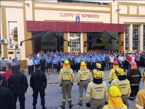 El Cuerpo de Bomberos celebró con un acto su 77° aniversario de creación