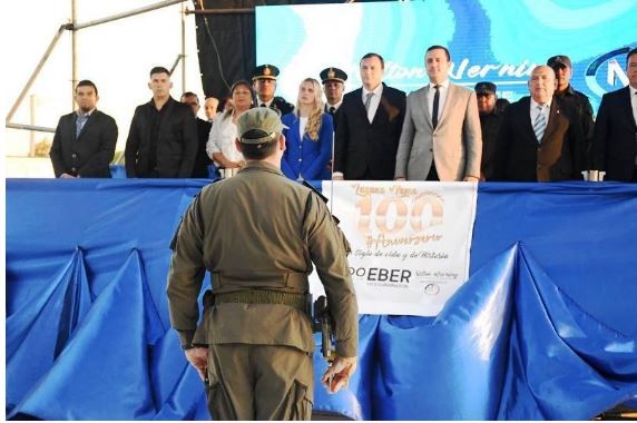 Laguna Yema celebró su centenario con un acto oficial y desfile de gran concurrencia