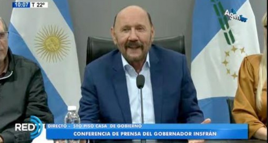Gildo Insfrán anunció un incremento salarial del 10% para los empleados públicos a partir de octubre