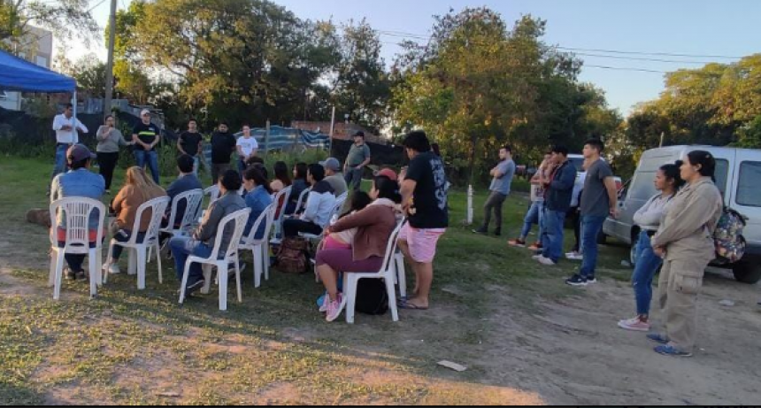 El Municipio informó a vecinos del barrio San Martín el inicio de obra de un nuevo espacio recreativo