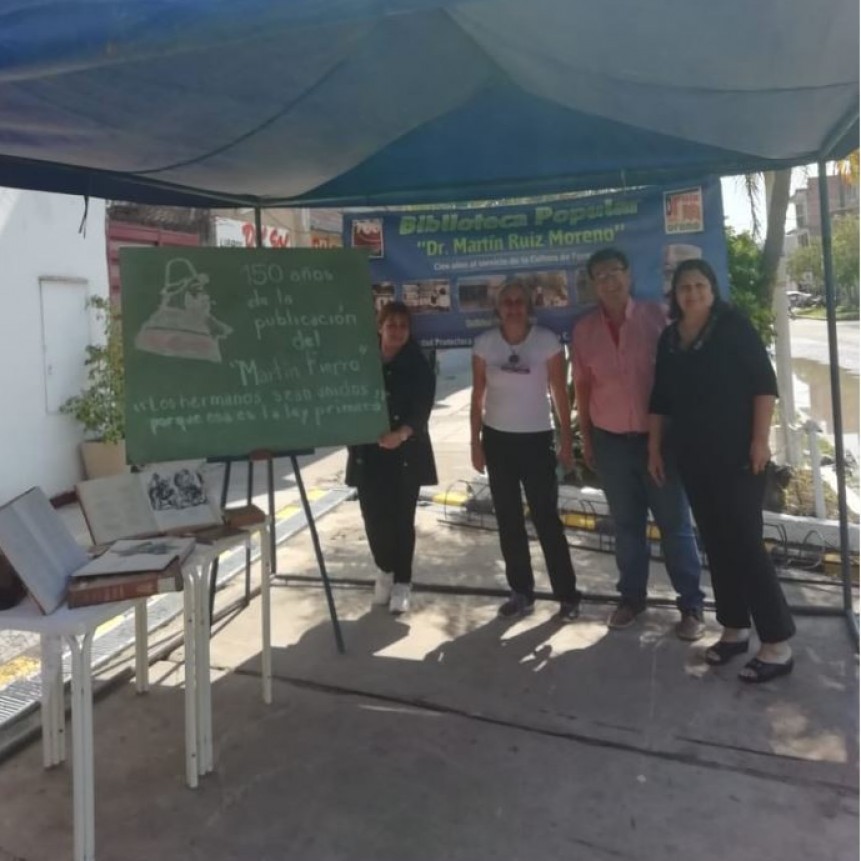 La BP Ruiz Moreno rememoró los 150 años del Martín Fierro