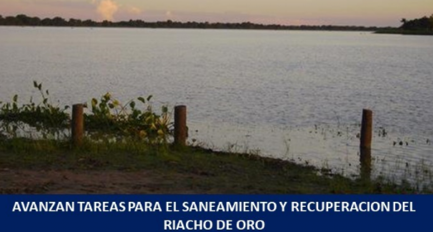 Concretaron tareas de campo para futuros trabajos que prmitan el saneamiento y recuperaciòn del Riacho de Oro