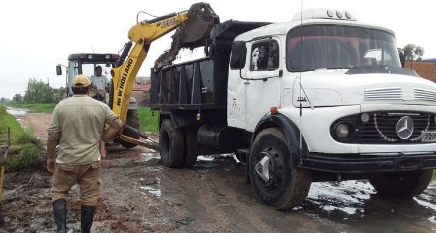 La comuna enfocó sus tareas en la limpieza y desobstrucción de los desagües pluviales