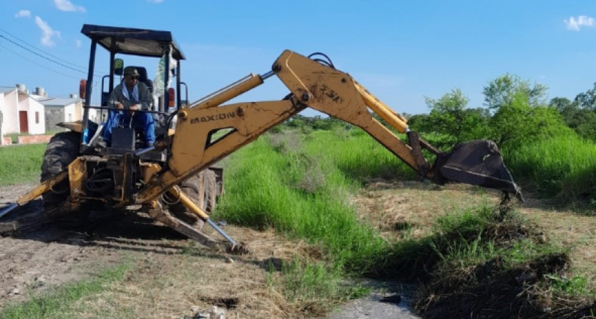 Cobraron continuidad las acciones para el mantenimiento del drenaje urbano