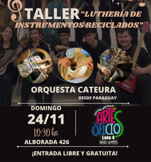 Taller de Luthería con Instrumentos Reciclados: creatividad y conciencia ambiental en Lote 4