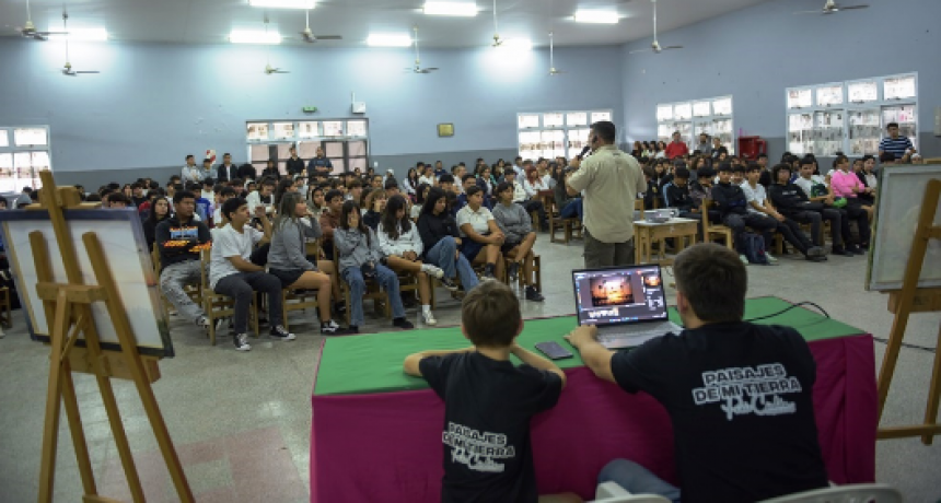 “Paisajes de Mi Tierra” visitó la Escuela de Educación Secundaria N° 42