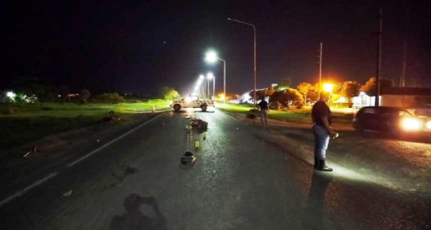 Un siniestro vial entre dos motocicletas terminó con daños materiales