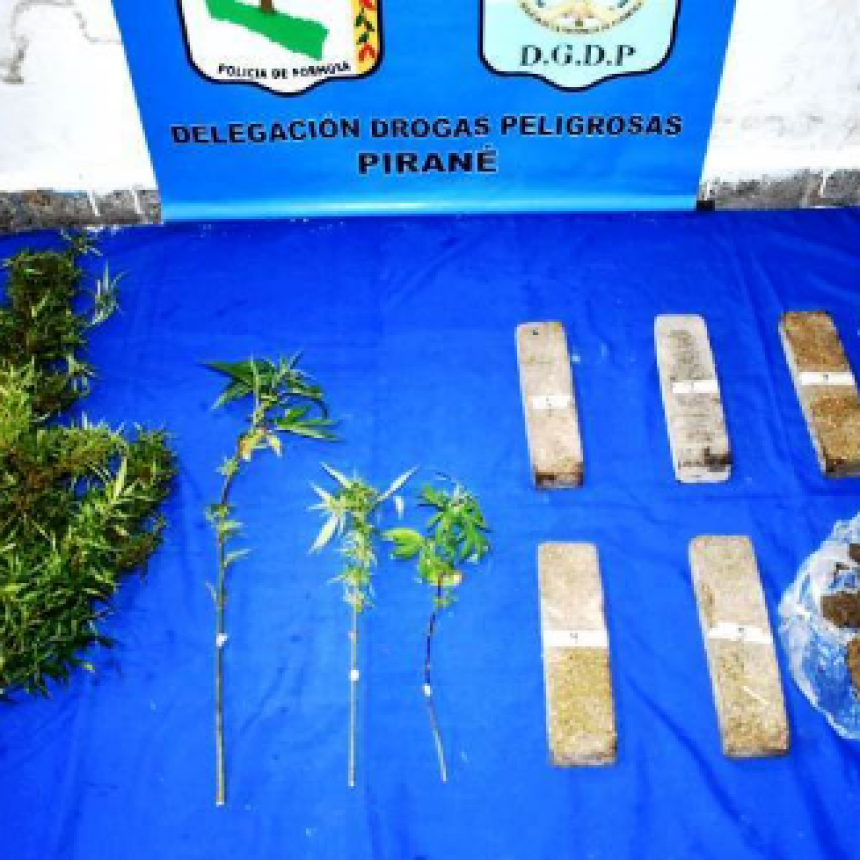Se secuestraron marihuana en panes y plantines en Formosa y Pirané