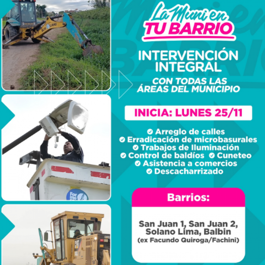 ATENCIÓN! 📢⚠️ Barrios San Juan I, San Juan II, Solano Lima y Balbin